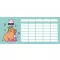 Órarend, tolltartóhoz, kétoldalas, LIZZYSULI, "Lollipop Capybara"
