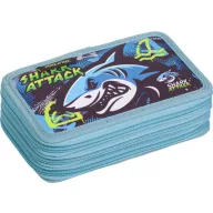   Tolltartó, 3 emeletes, cipzáras, LIZZYSULI, "Shark Attack"