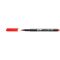 Alkoholos marker, OHP, 1-1,5 mm, M, ICO, piros