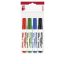 Tábla- és flipchart marker készlet, 1-4 mm, vágott, ICO "Plan 12 XXL", 4 különböző szín