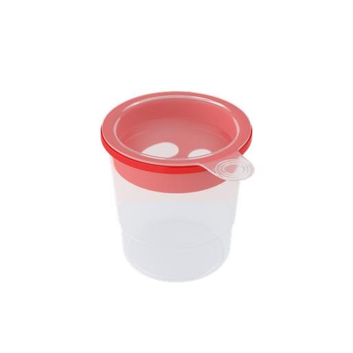 Ecsettál, műanyag, fedéllel, ICO "Süni", vegyes színek