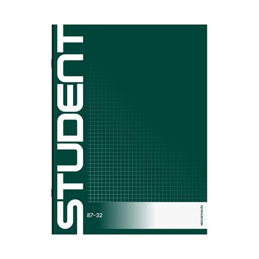 Füzet, tűzött, A4, kockás, 32 lap, ICO "Student", "87-32"