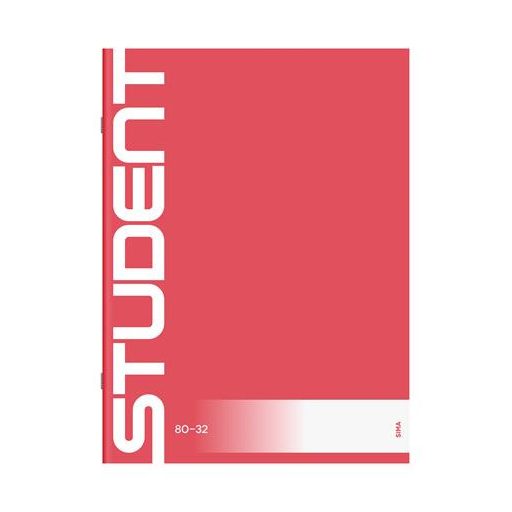 Füzet, tűzött, A4, sima, 32 lap, ICO "Student", "80-32"