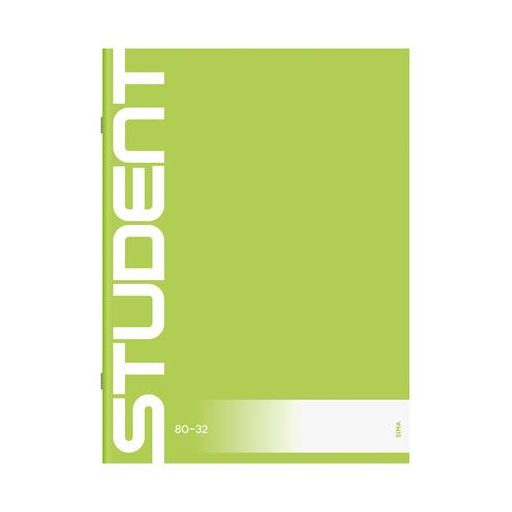Füzet, tűzött, A4, sima, 32 lap, ICO "Student", "80-32"