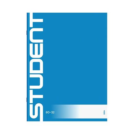 Füzet, tűzött, A4, sima, 32 lap, ICO "Student", "80-32"