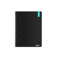   Spirálfüzet, A4, négyzethálós, 100 lap, ICO "Student Premium", vegyes színek