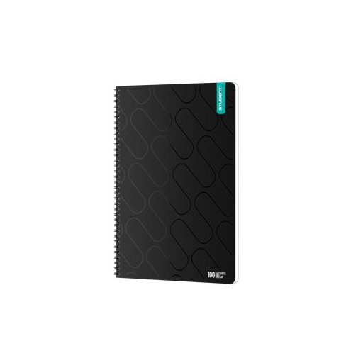 Spirálfüzet, A4, négyzethálós, 100 lap, ICO "Student Premium", vegyes színek