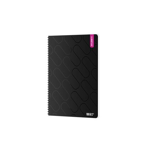 Spirálfüzet, A4, négyzethálós, 100 lap, ICO "Student Premium", vegyes színek