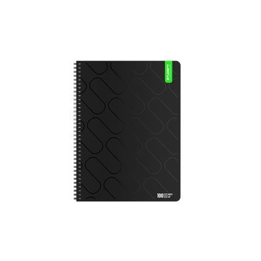 Spirálfüzet, A4, vonalas, 100 lap, ICO "Student Premium", vegyes színek