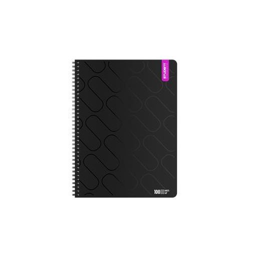 Spirálfüzet, A4, vonalas, 100 lap, ICO "Student Premium", vegyes színek