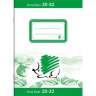   Füzet, tűzött, A5, sima, 32 lap, ICO "Süni", "20-32"