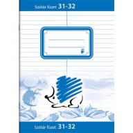   Füzet, tűzött, A5, szótár, 32 lap, ICO "Süni", "31-32"