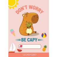   Füzet, tűzött, A5, lecke, 34 lap, ICO "Süni", capybara