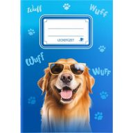   Füzet, tűzött, A5, lecke, 34 lap, ICO "Süni", kutyás