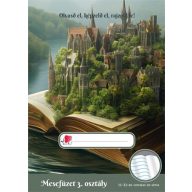   Olvasónapló, tűzött, A5, 32 lap, 3. osztály, ICO "Süni Mesefüzet", fantázia birodalom