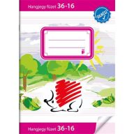   Füzet, tűzött, A5, hangjegy, 16 lap, ICO "Süni Sulikész", "36-16"