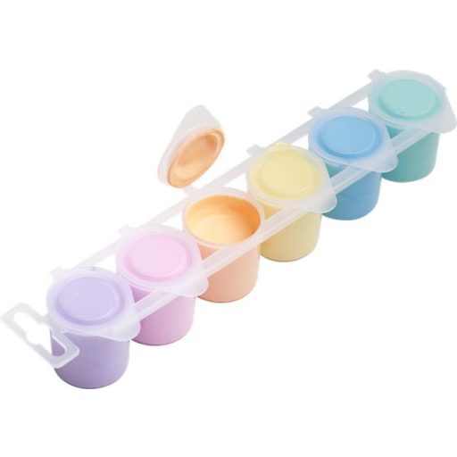 Tempera készlet, tégelyes, ICO "Süni", 6 különböző pasztell szín