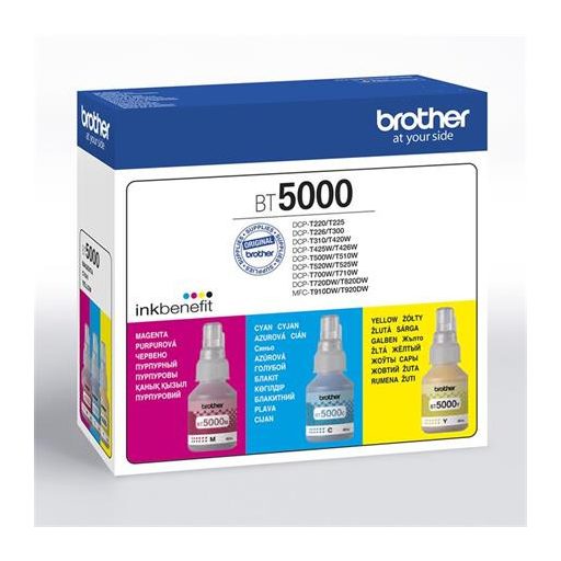 BT5000CMY Tinta multipack, DCP T-300, 500W, 700W nyomtatókhoz, BROTHER, c+m+y, 3*5k