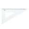 Háromszög vonalzó, műanyag, 60 °, KOH-I-NOOR