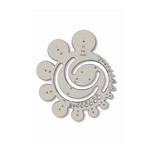 Radius sablon, műanyag, KOH-I-NOOR "z32"
