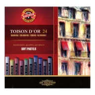   Porpasztell-kréta, puha, KOH-I-NOOR "Toison 8514/24", 24 különböző szín