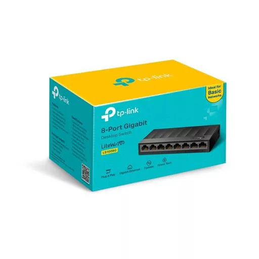 Switch, 8 port, 10/100/1000 Mbps, TP-LINK "LS1008G"