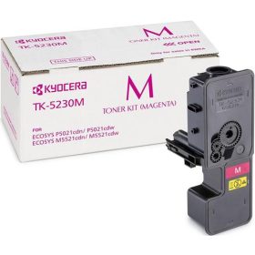   TK5230 Lézertoner M5521CDN, 5521CDW, P5021CDN, 5021CDW nyomtatókhoz, KYOCERA, magenta, 2,2k