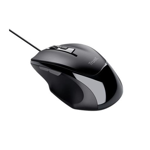 Egér, vezetékes, optikai, TRUST "Voca", fekete