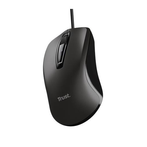 Egér, vezetékes, optikai, TRUST, fekete