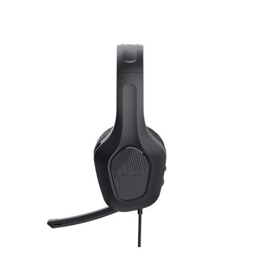 Fejhallgató, mikrofonnal, gaming, TRUST "GXT415 Zirox", fekete