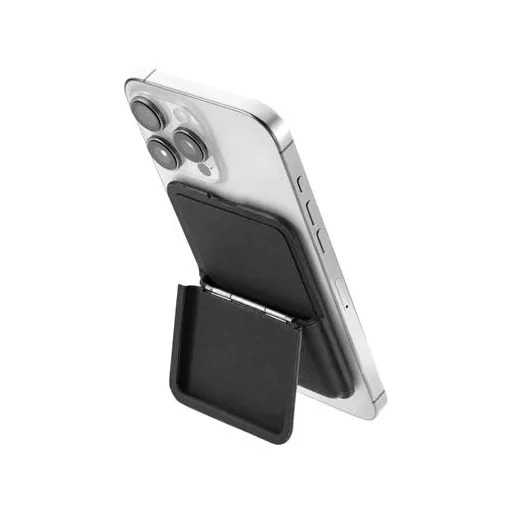 Multifunkcionális kártyatartó, 4 db-os, telefontartó, TROIKA "MagSafe", fekete