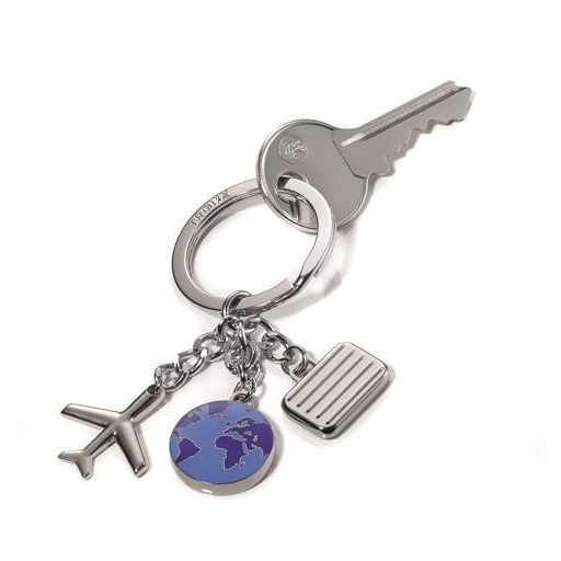 Kulcstartó, 3 charm dísszel, TROIKA "Világutazó"