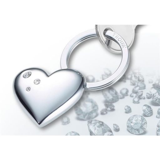 Kulcstartó, SWAROVSKI® kristályokkal, TROIKA, "Girls best friends" Shiny