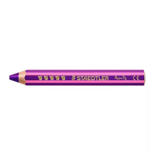 Színes ceruza készlet, hatszögletű, jumbo, STAEDTLER „Noris® junior 140", Peppa malac, 12 szín
