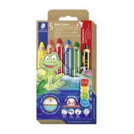   Színes ceruza készlet, grafitceruzával, hegyezővel,  STAEDTLER "Noris® junior 140", 5+1 különböző szín
