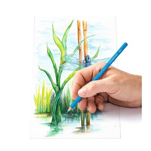 Akvarell ceruza készlet, hatszögletű, STAEDTLER® "146 10C", 24 különböző szín