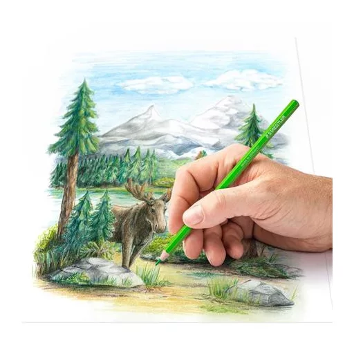 Színes ceruza készlet, hatszögletű, STAEDTLER "146 C", 24 különböző szín