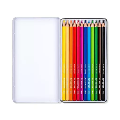 Színes ceruza készlet, hatszögletű, STAEDTLER® "146M", 12 különböző metál szín