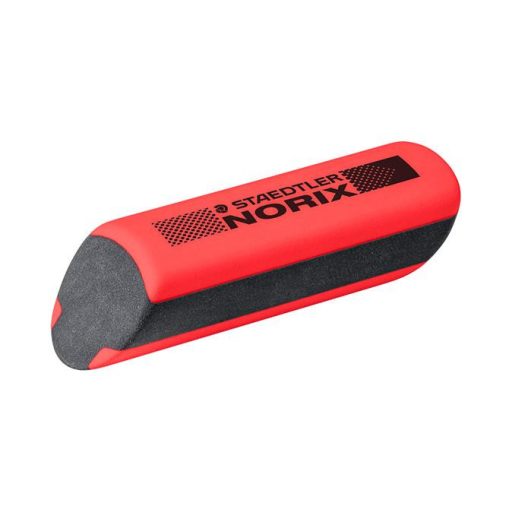 Grafitceruza készlet, hegyezővel, radírral, HB, STAEDTLER "Norix® 181", korall piros