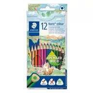   Színes ceruza készlet, háromszögletű, STAEDTLER "Noris Colour 187", 12 különböző szín