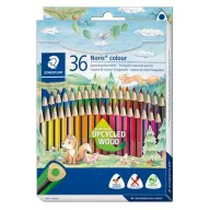   Színes ceruza készlet, háromszögletű, STAEDTLER "Noris Colour 187", 36 különböző szín