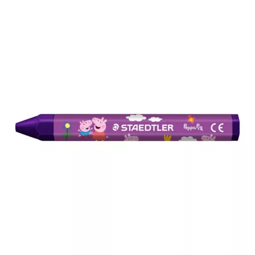 Zsírkréta, hatszögletű, jumbo, STAEDTLER „Noris® junior 224”, Peppa malac, 12 szín