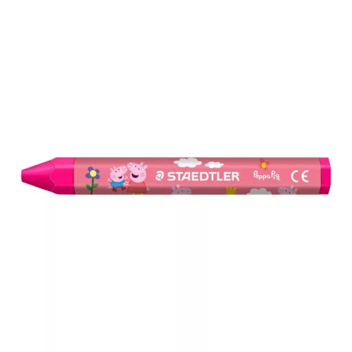 Zsírkréta, hatszögletű, jumbo, STAEDTLER „Noris® junior 224”, Peppa malac, 12 szín