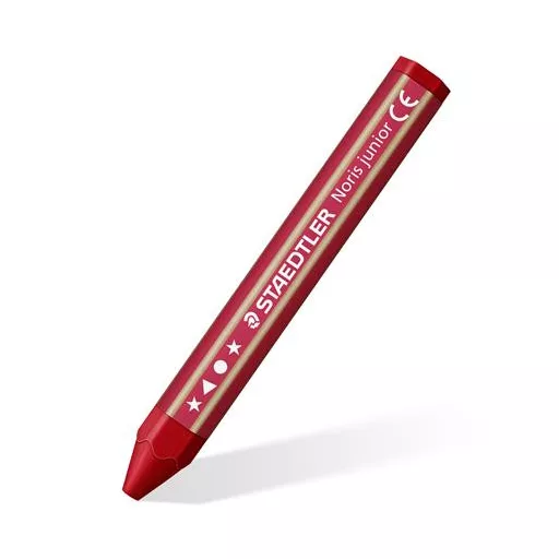 Zsírkréta, vastag, hatszögletű, STAEDTLER "Noris Junior 224", 6 különböző szín