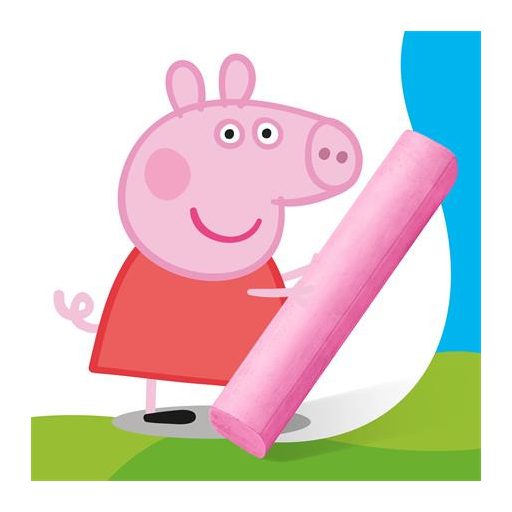 Aszfaltkréta, jumbo, STAEDTLER "Noris® Junior 2365", Peppa malac, 6 szín