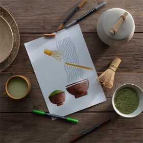   Ecsetirón készlet, 0,5-0,8/1,0-6,0 mm, kétvégű, STAEDTLER "3001", 36 szín