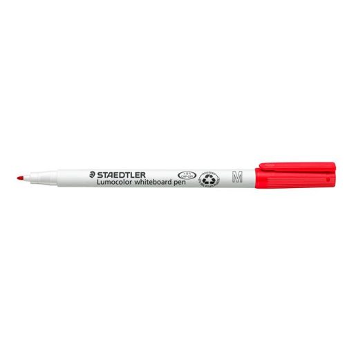 Táblamarker, 1 mm, M, kúpos, STAEDTLER "Lumocolor 301", piros