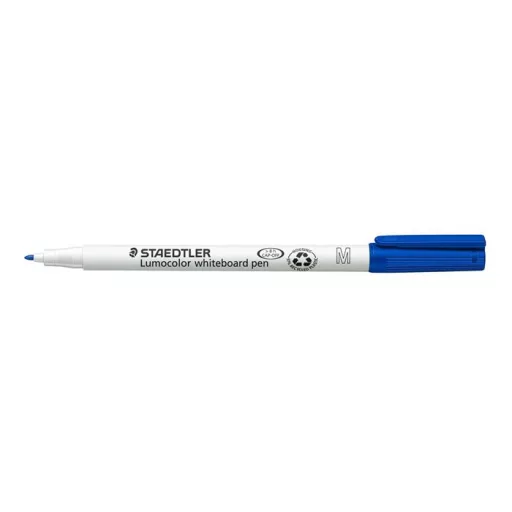Táblamarker, 1 mm, M, kúpos, STAEDTLER "Lumocolor 301", kék