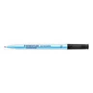   Alkoholmentes marker, OHP, 0,6 mm, STAEDTLER "Lumocolor® 305 F", fekete