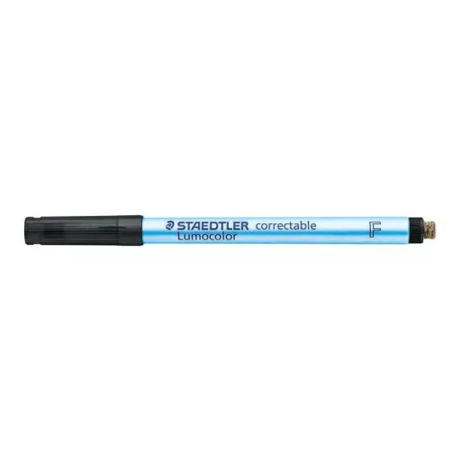 Alkoholmentes marker, OHP, 0,6 mm, STAEDTLER "Lumocolor® 305 F", fekete